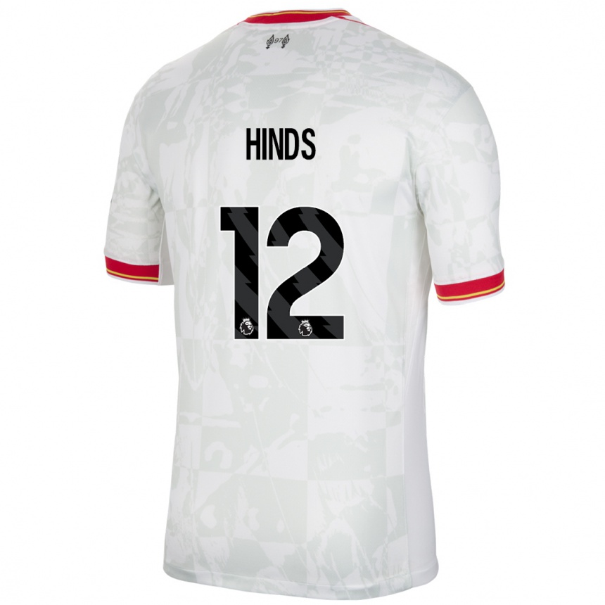 Vyrai Taylor Hinds #12 Balta Raudona Juoda Trečias Marškinėliai 2024/25 T-Shirt