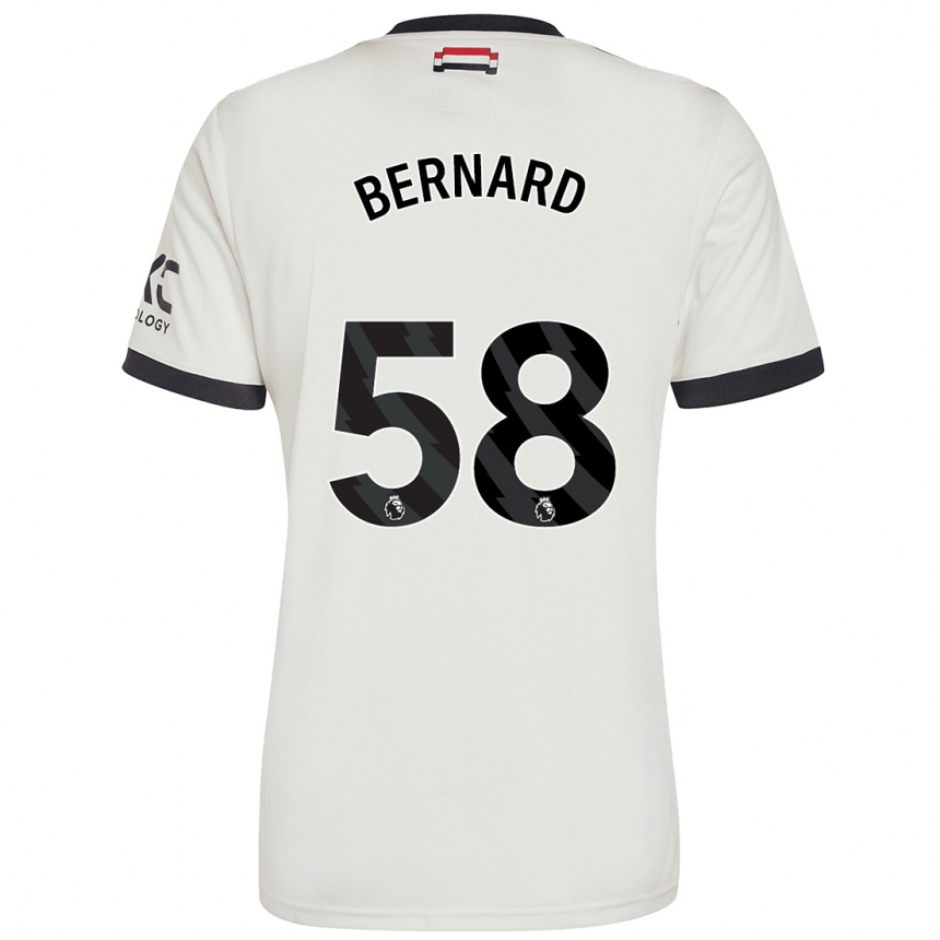 Vyrai Bernard #58 Nespalvotas Trečias Marškinėliai 2024/25 T-Shirt