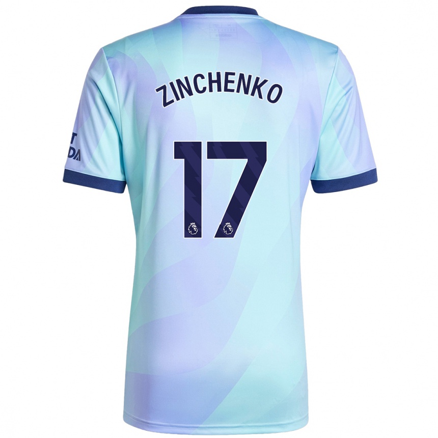 Vyrai Oleksandr Zinchenko #17 Aqua Trečias Marškinėliai 2024/25 T-Shirt