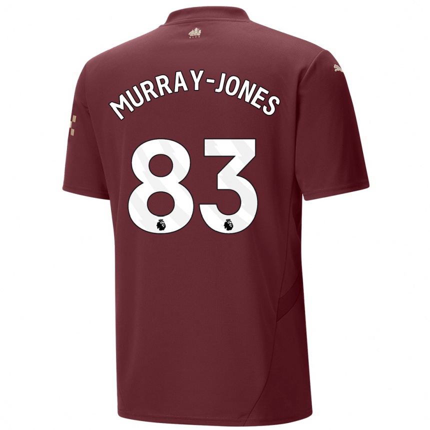 Vyrai George Murray-Jones #83 Kaštoninės Spalvos Trečias Marškinėliai 2024/25 T-Shirt