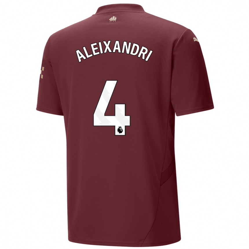 Vyrai Laia Aleixandri #4 Kaštoninės Spalvos Trečias Marškinėliai 2024/25 T-Shirt