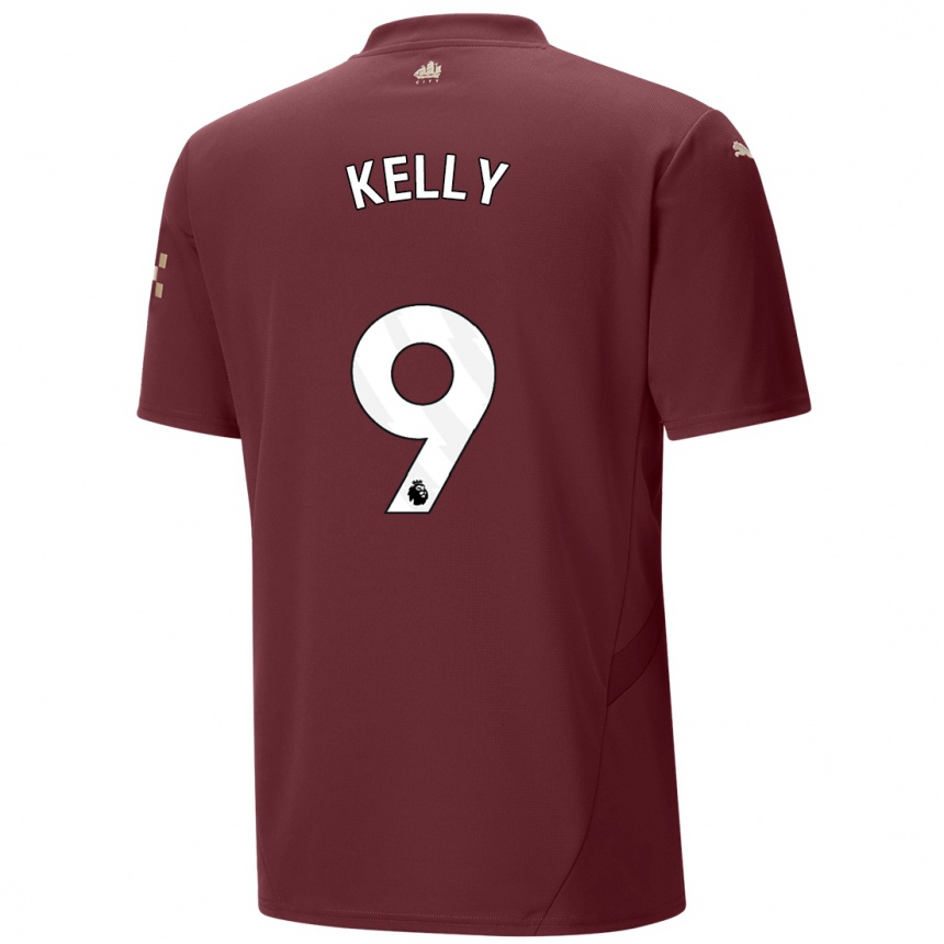 Vyrai Chloe Kelly #9 Kaštoninės Spalvos Trečias Marškinėliai 2024/25 T-Shirt