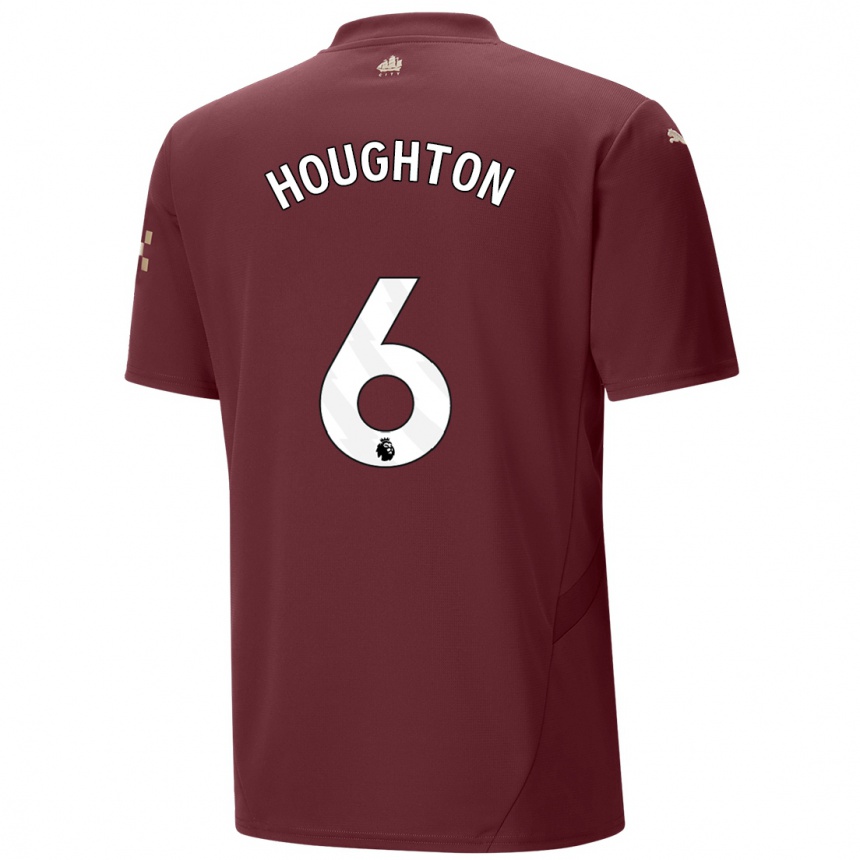 Vyrai Steph Houghton #6 Kaštoninės Spalvos Trečias Marškinėliai 2024/25 T-Shirt