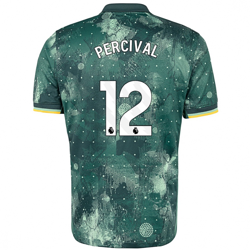 Vyrai Ria Percival #12 Mėtų Žalia Trečias Marškinėliai 2024/25 T-Shirt