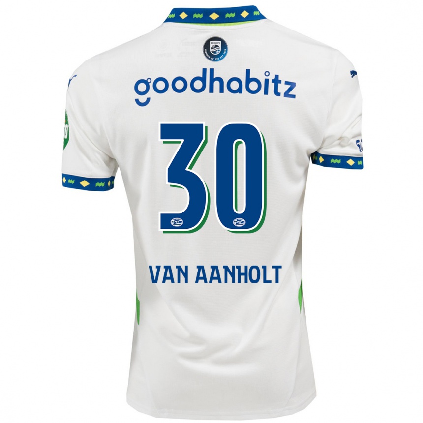 Vyrai Patrick Van Aanholt #30 Balta Tamsiai Mėlyna Trečias Marškinėliai 2024/25 T-Shirt