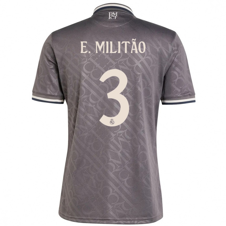 Vyrai Eder Militao #3 Anglis Trečias Marškinėliai 2024/25 T-Shirt