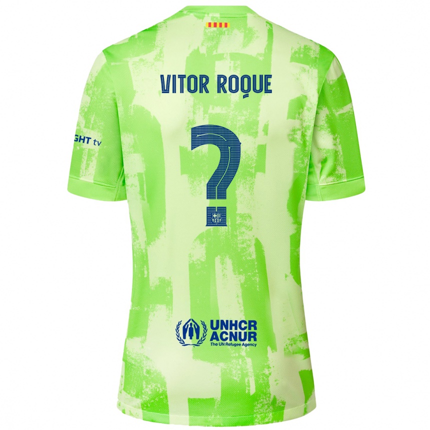 Vyrai Vitor Roque #8 Kalkių Trečias Marškinėliai 2024/25 T-Shirt