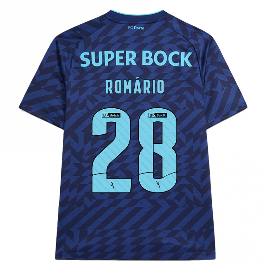 Vyrai Romário Baró #28 Tamsiai Mėlyna Trečias Marškinėliai 2024/25 T-Shirt