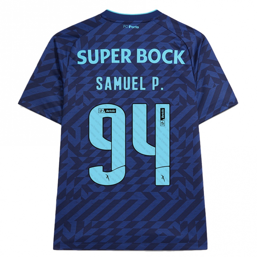 Vyrai Samuel Portugal #94 Tamsiai Mėlyna Trečias Marškinėliai 2024/25 T-Shirt