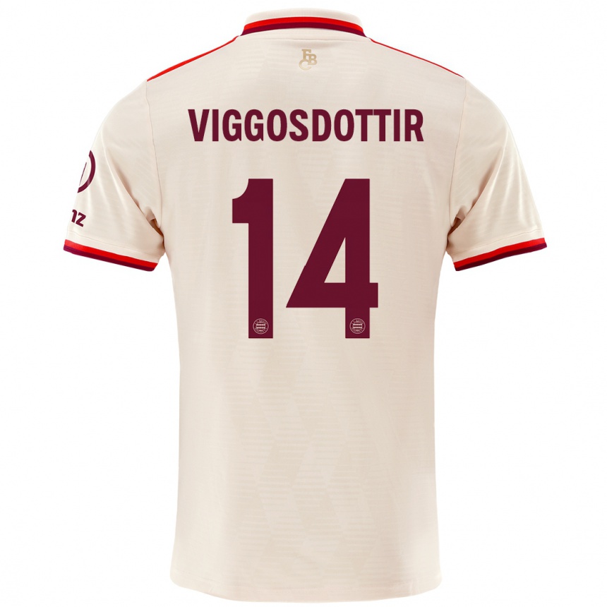 Vyrai Glodis Perla Viggosdottir #14 Linai Trečias Marškinėliai 2024/25 T-Shirt