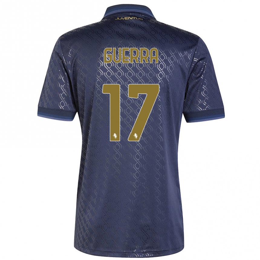 Vyrai Simone Guerra #17 Tamsiai Mėlyna Trečias Marškinėliai 2024/25 T-Shirt