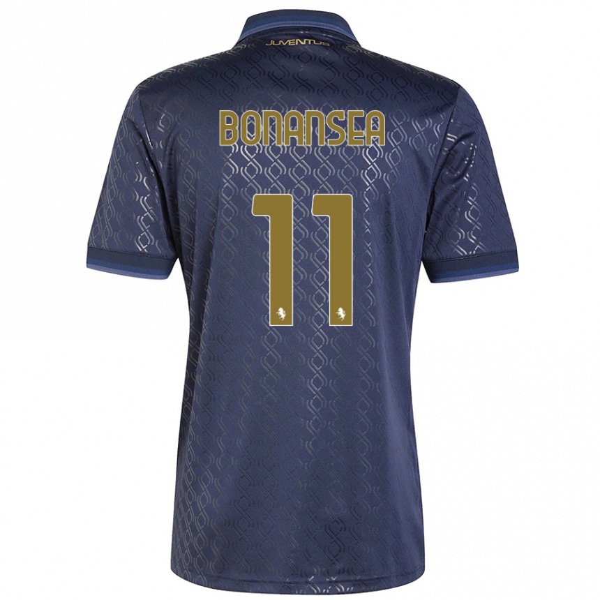 Vyrai Barbara Bonansea #11 Tamsiai Mėlyna Trečias Marškinėliai 2024/25 T-Shirt