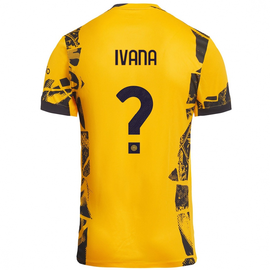 Vyrai Ivana Andrés #0 Auksinis Juodas Trečias Marškinėliai 2024/25 T-Shirt