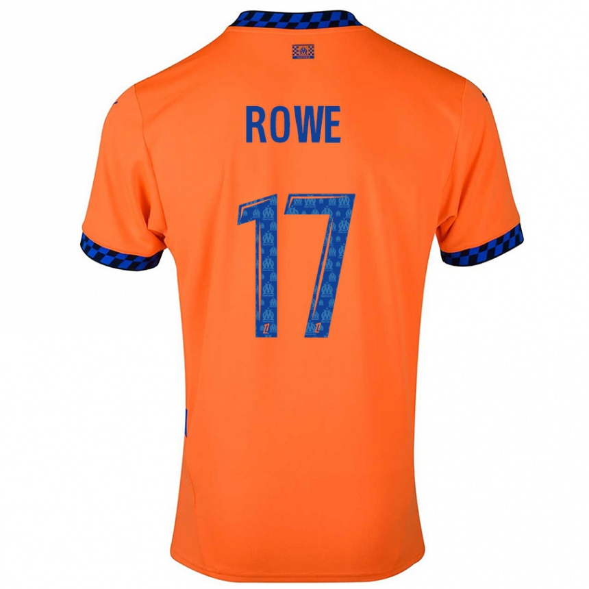 Vyrai Jonathan Rowe #17 Oranžinė Tamsiai Mėlyna Trečias Marškinėliai 2024/25 T-Shirt