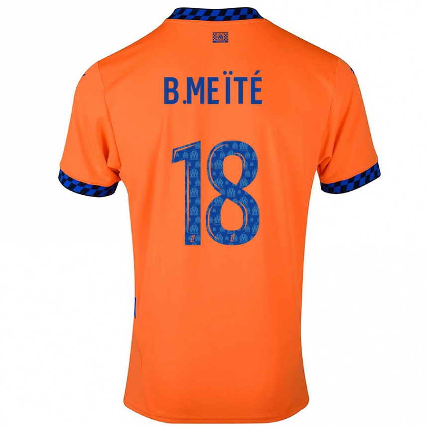 Vyrai Bamo Meïté #18 Oranžinė Tamsiai Mėlyna Trečias Marškinėliai 2024/25 T-Shirt