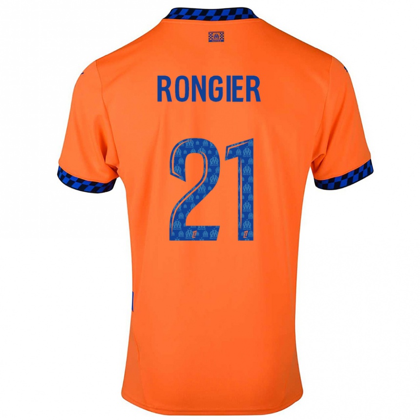 Vyrai Valentin Rongier #21 Oranžinė Tamsiai Mėlyna Trečias Marškinėliai 2024/25 T-Shirt