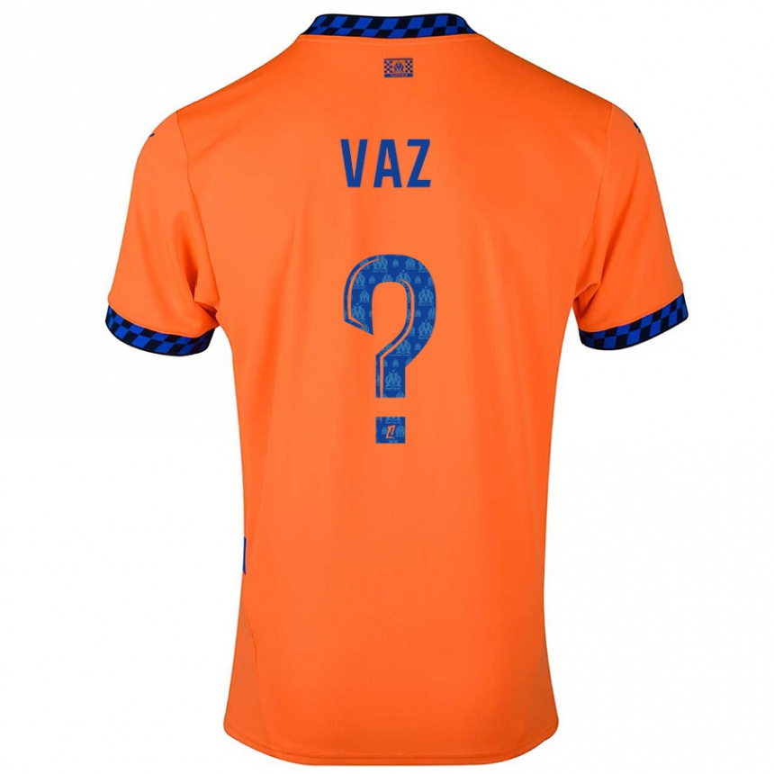 Vyrai Robinio Vaz #0 Oranžinė Tamsiai Mėlyna Trečias Marškinėliai 2024/25 T-Shirt