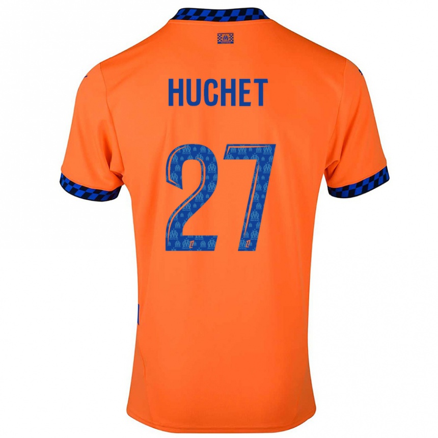 Vyrai Sarah Huchet #27 Oranžinė Tamsiai Mėlyna Trečias Marškinėliai 2024/25 T-Shirt