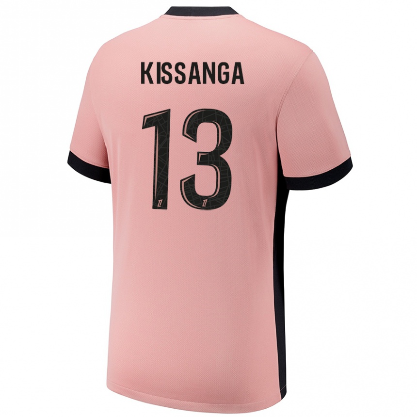 Vyrai Hugo Kissanga #13 Rūdžių Rožinė Trečias Marškinėliai 2024/25 T-Shirt