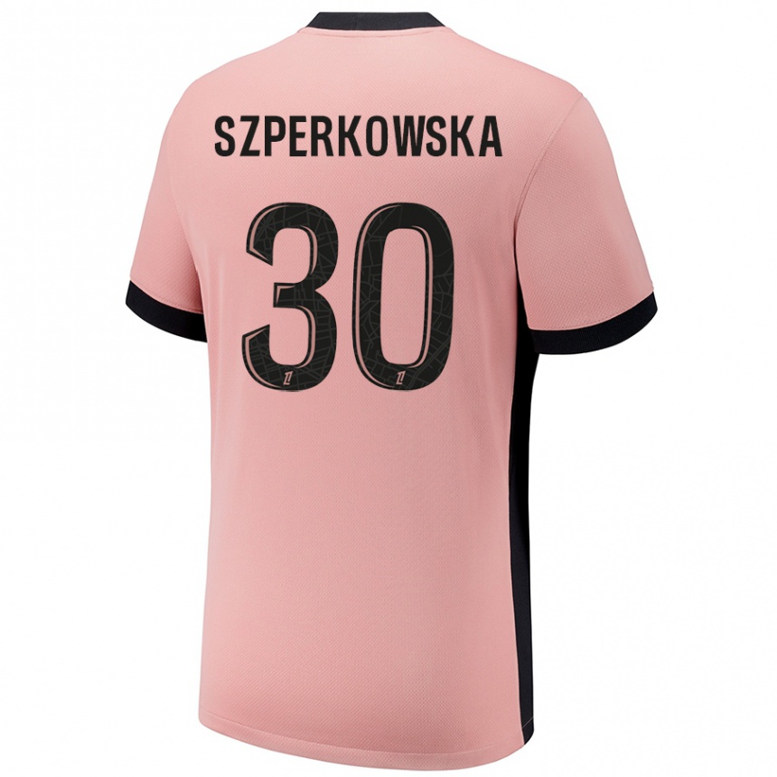 Vyrai Oliwia Szperkowska #30 Rūdžių Rožinė Trečias Marškinėliai 2024/25 T-Shirt