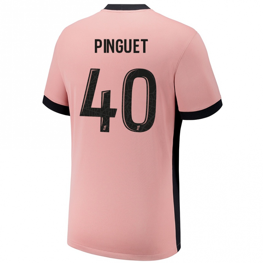 Vyrai Alice Pinguet #40 Rūdžių Rožinė Trečias Marškinėliai 2024/25 T-Shirt