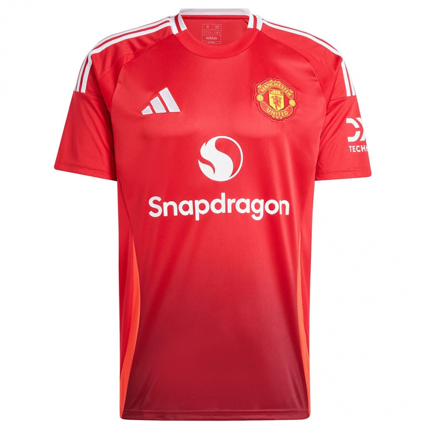 Moteriškas Anthony Martial #9 Ryškiai Raudona Namų Marškinėliai 2024/25 T-Shirt