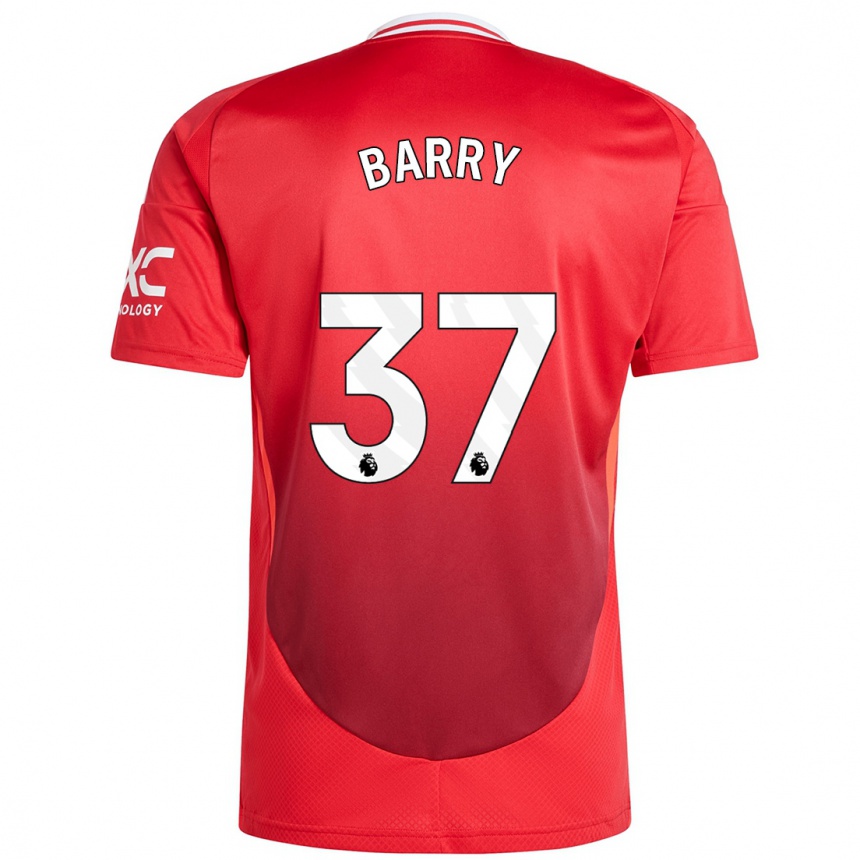 Moteriškas Keira Barry #37 Ryškiai Raudona Namų Marškinėliai 2024/25 T-Shirt