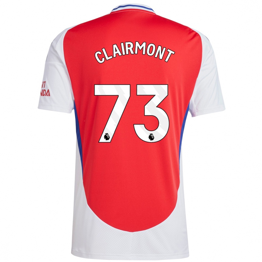 Moteriškas Reece Clairmont #73 Raudona Balta Namų Marškinėliai 2024/25 T-Shirt