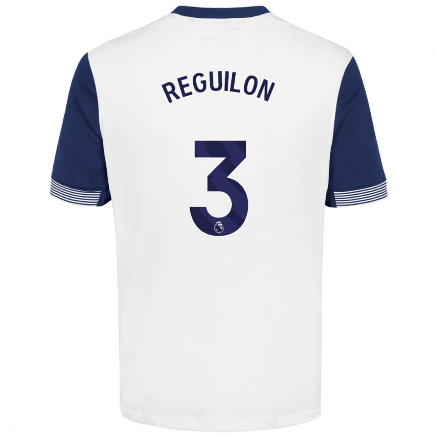 Moteriškas Sergio Reguilon #3 Balta Mėlyna Namų Marškinėliai 2024/25 T-Shirt