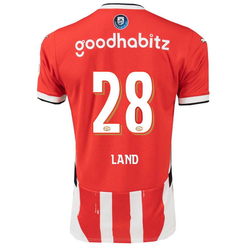 Moteriškas Tygo Land #28 Raudona Balta Namų Marškinėliai 2024/25 T-Shirt