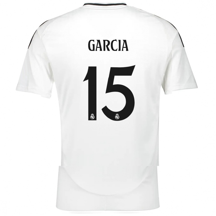 Moteriškas Sheila García #15 Baltas Namų Marškinėliai 2024/25 T-Shirt