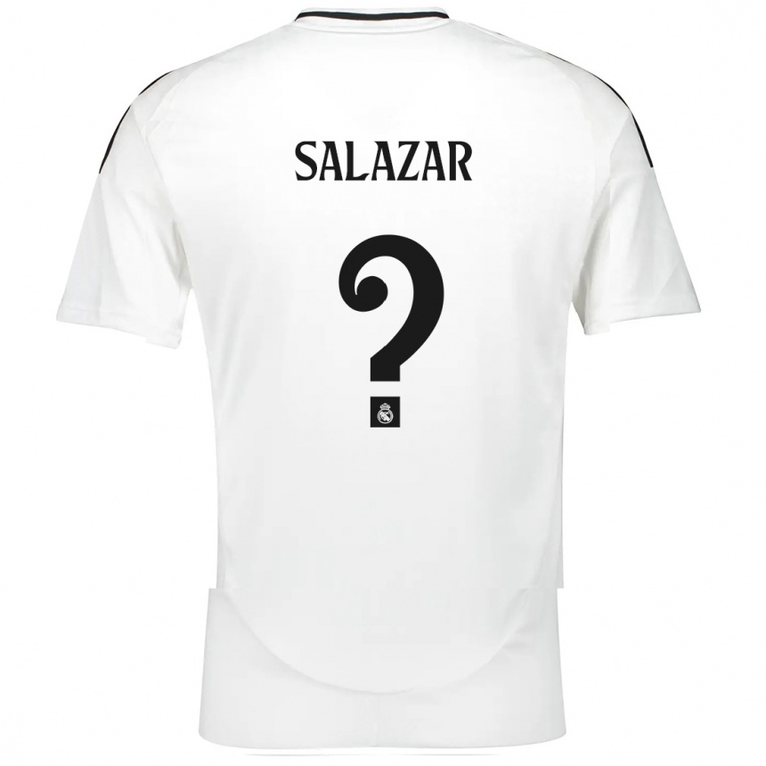 Moteriškas Isra Salazar #0 Baltas Namų Marškinėliai 2024/25 T-Shirt