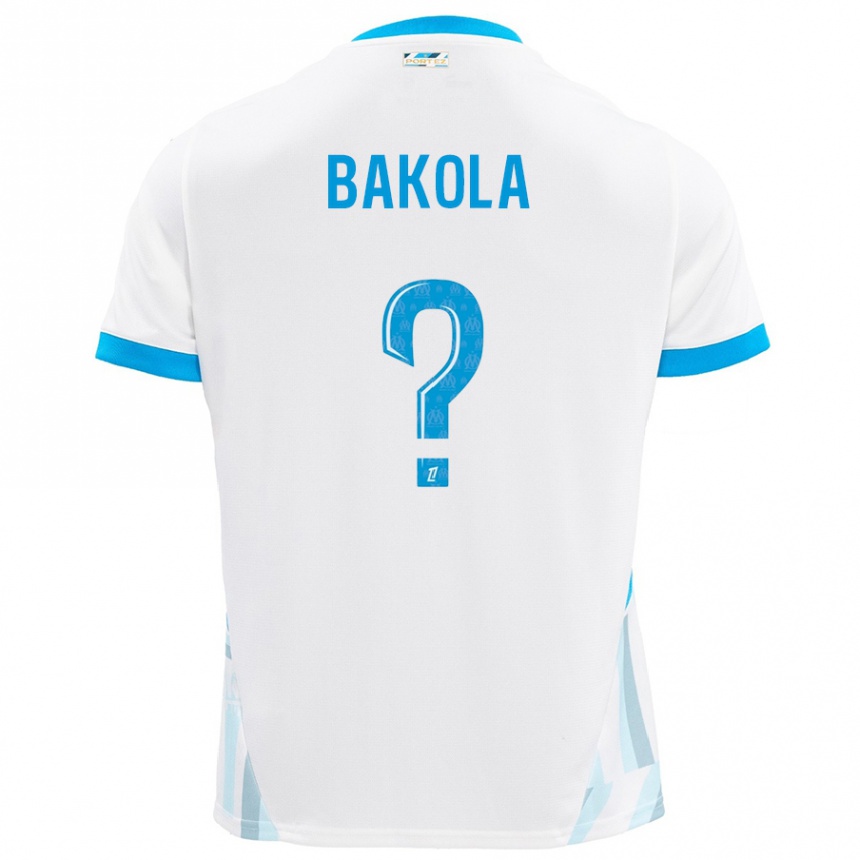 Moteriškas Darryl Bakola #0 Baltas Dangus Mėlynas Namų Marškinėliai 2024/25 T-Shirt