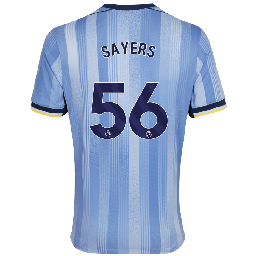 Moteriškas Charlie Sayers #56 Šviesiai Mėlyna Išvykos Marškinėliai 2024/25 T-Shirt