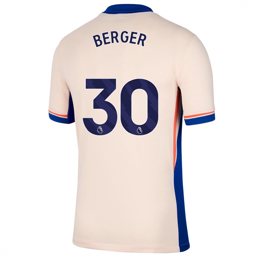 Moteriškas Ann-Katrin Berger #30 Šviesiai Smėlio Spalvos Išvykos Marškinėliai 2024/25 T-Shirt