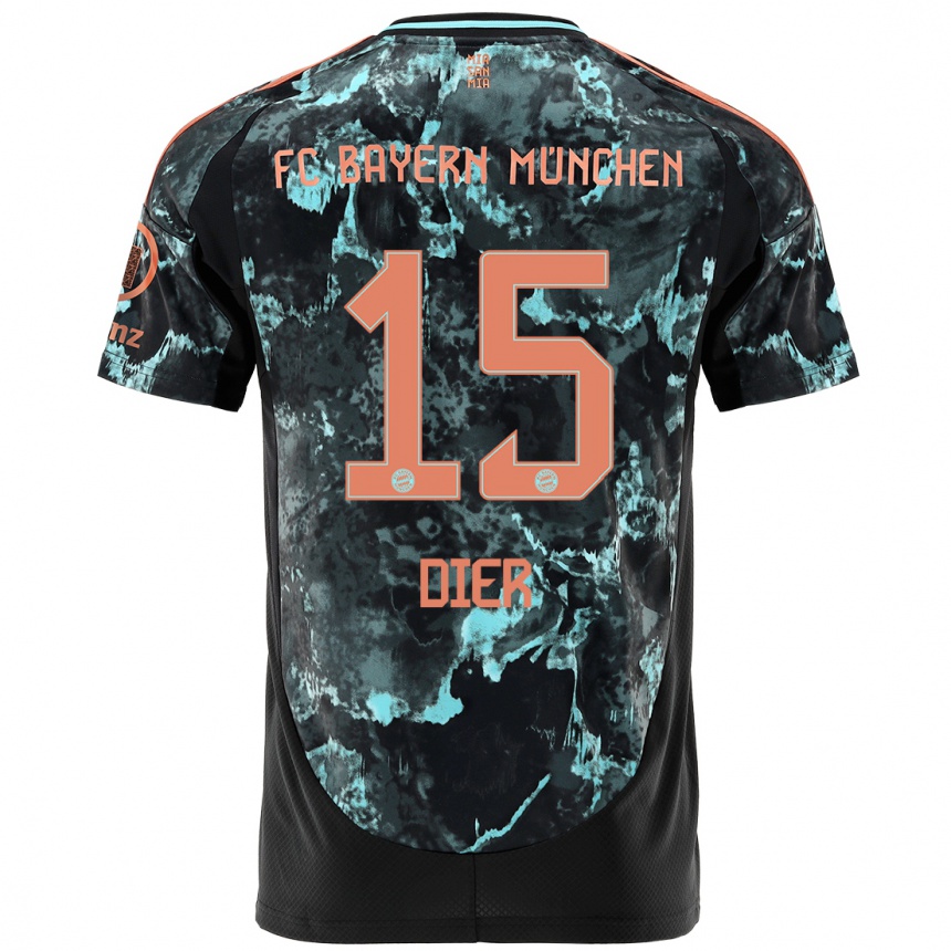 Moteriškas Eric Dier #15 Juoda Išvykos Marškinėliai 2024/25 T-Shirt