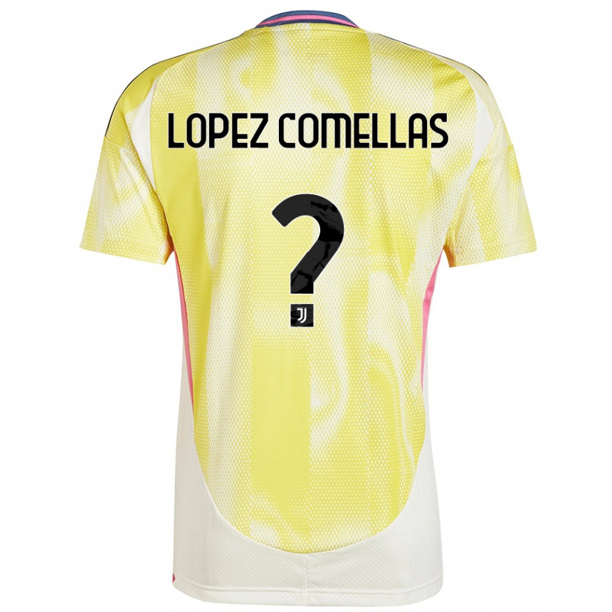 Moteriškas Ivan Lopez Comellas #0 Saulės Geltona Išvykos Marškinėliai 2024/25 T-Shirt