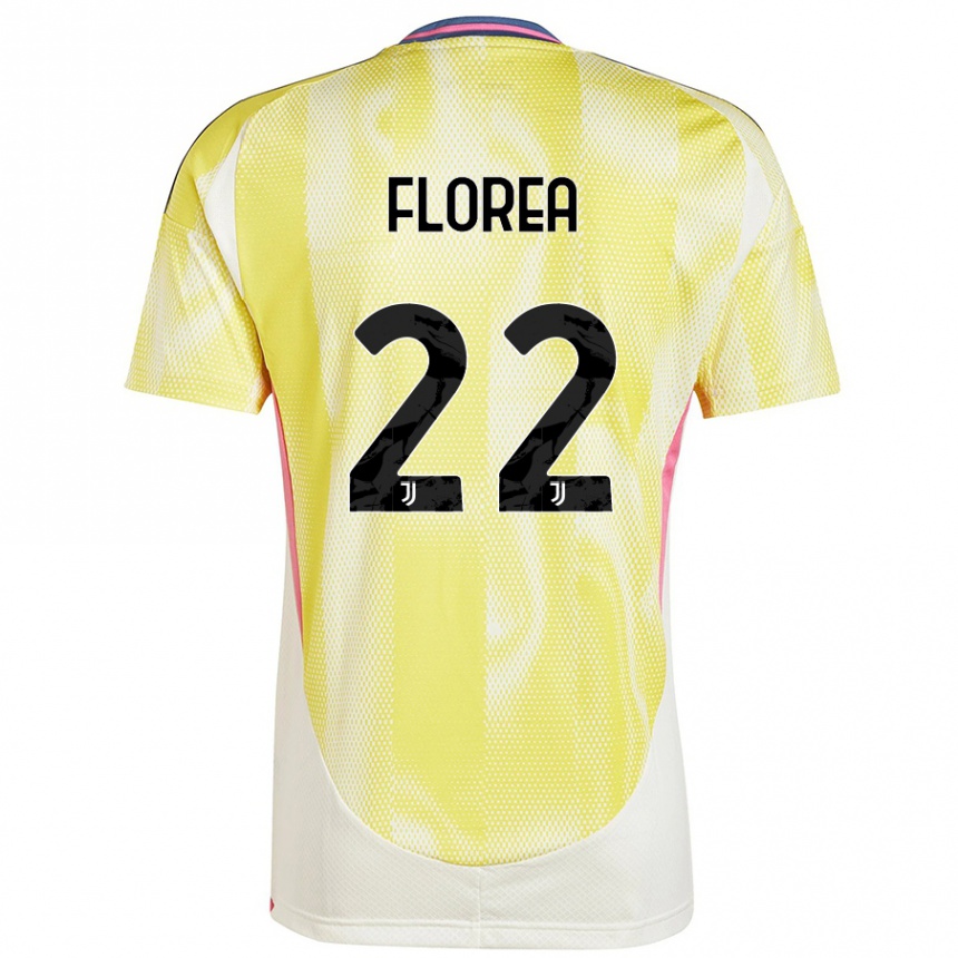 Moteriškas Andrei Florea #22 Saulės Geltona Išvykos Marškinėliai 2024/25 T-Shirt