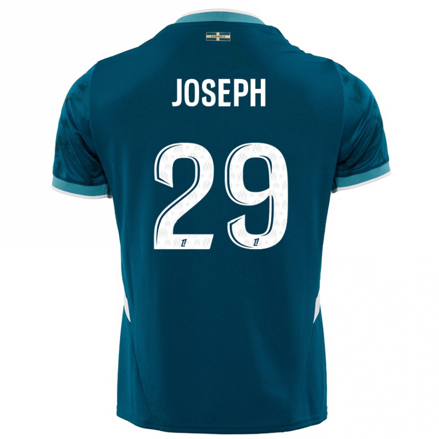 Moteriškas Darlina Joseph #29 Turkio Mėlyna Išvykos Marškinėliai 2024/25 T-Shirt