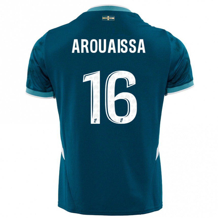 Moteriškas Ines Arouaissa #16 Turkio Mėlyna Išvykos Marškinėliai 2024/25 T-Shirt