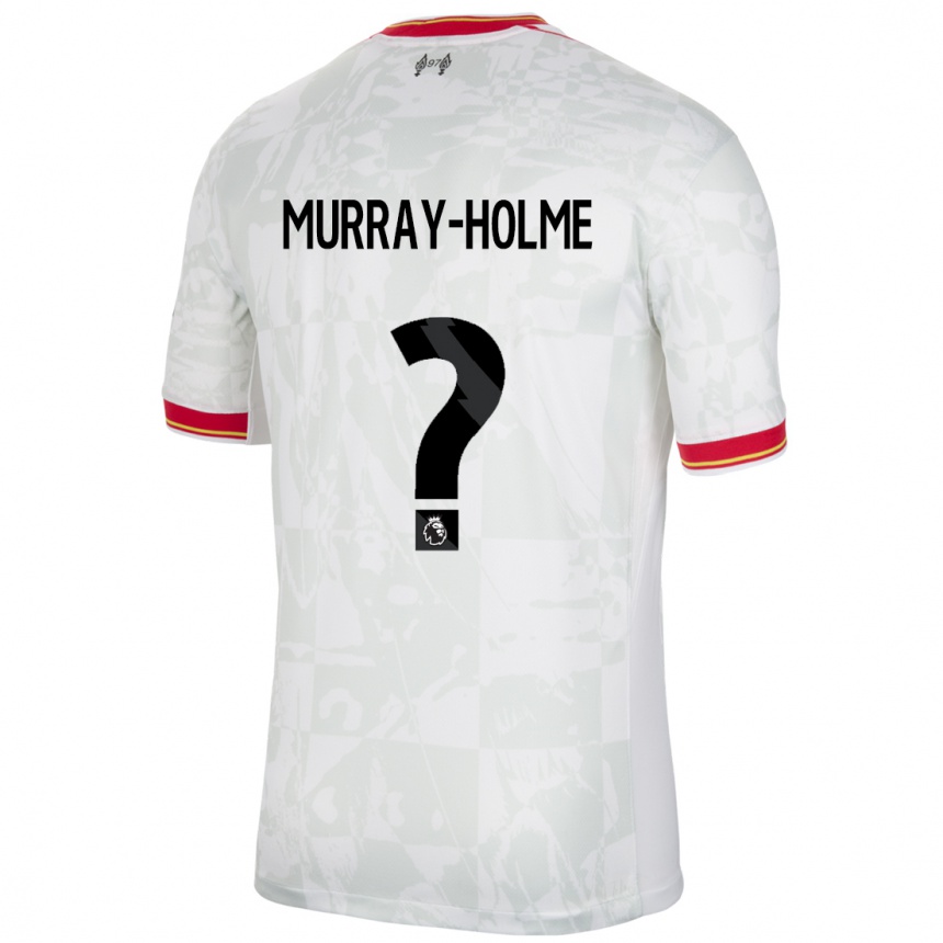 Moteriškas Hadyn Murray-Holme #0 Balta Raudona Juoda Trečias Marškinėliai 2024/25 T-Shirt