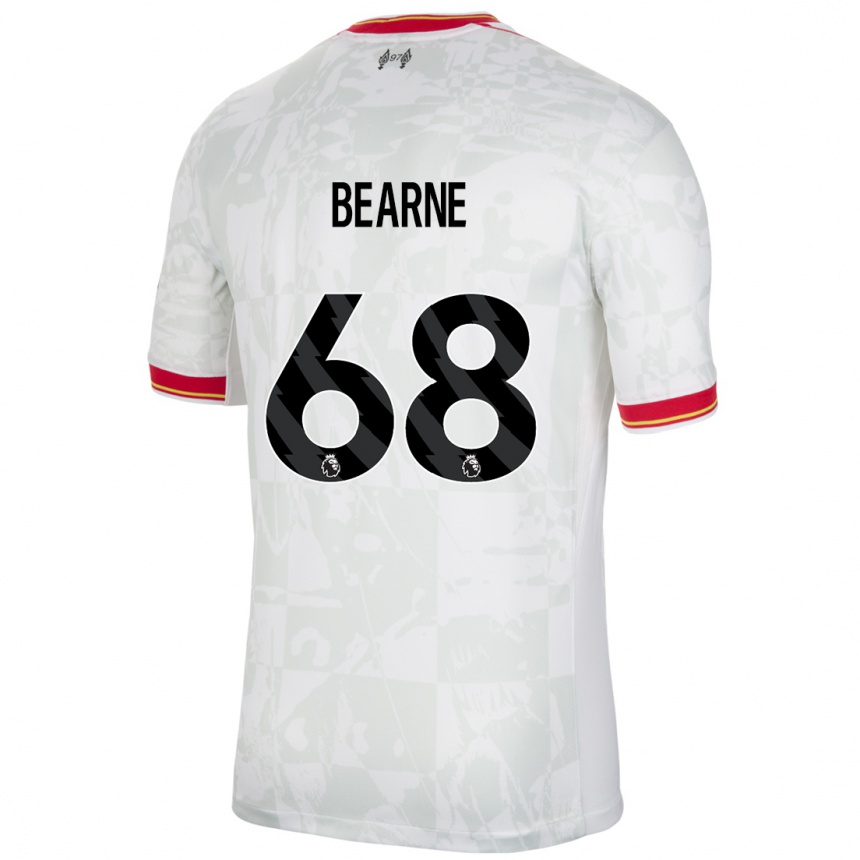 Moteriškas Jack Bearne #68 Balta Raudona Juoda Trečias Marškinėliai 2024/25 T-Shirt