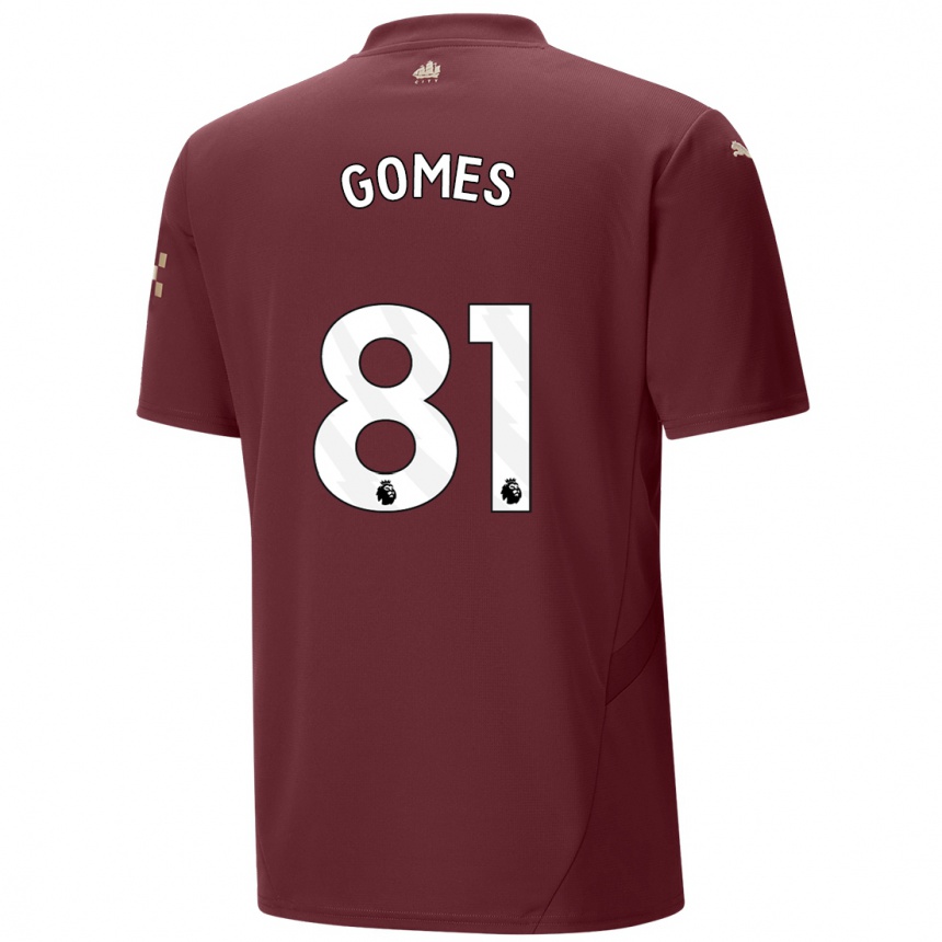 Moteriškas Claudio Gomes #81 Kaštoninės Spalvos Trečias Marškinėliai 2024/25 T-Shirt