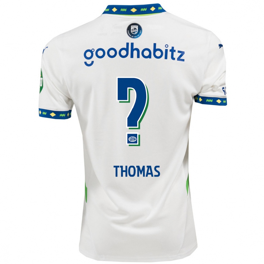 Moteriškas Ayodele Thomas #0 Balta Tamsiai Mėlyna Trečias Marškinėliai 2024/25 T-Shirt