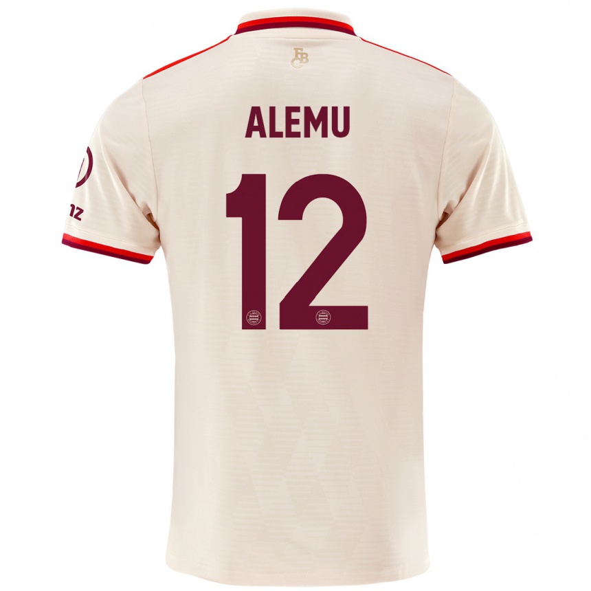 Moteriškas Liul Alemu #12 Linai Trečias Marškinėliai 2024/25 T-Shirt