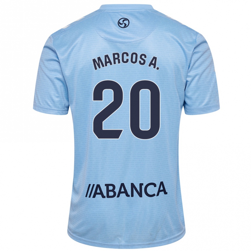 Vaikiškas Marcos Alonso #20 Mėlyna Raudona Namų Marškinėliai 2024/25 T-Shirt