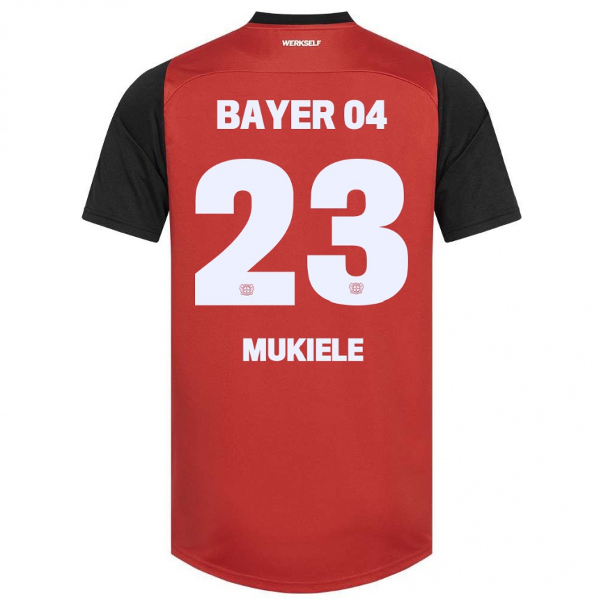 Vaikiškas Nordi Mukiele #23 Tamsiai Mėlyna Balta Namų Marškinėliai 2024/25 T-Shirt