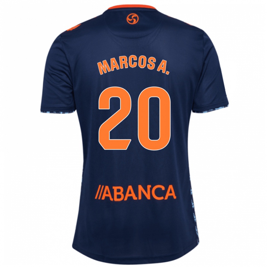 Vaikiškas Marcos Alonso #20 Juoda Raudona Išvykos Marškinėliai 2024/25 T-Shirt