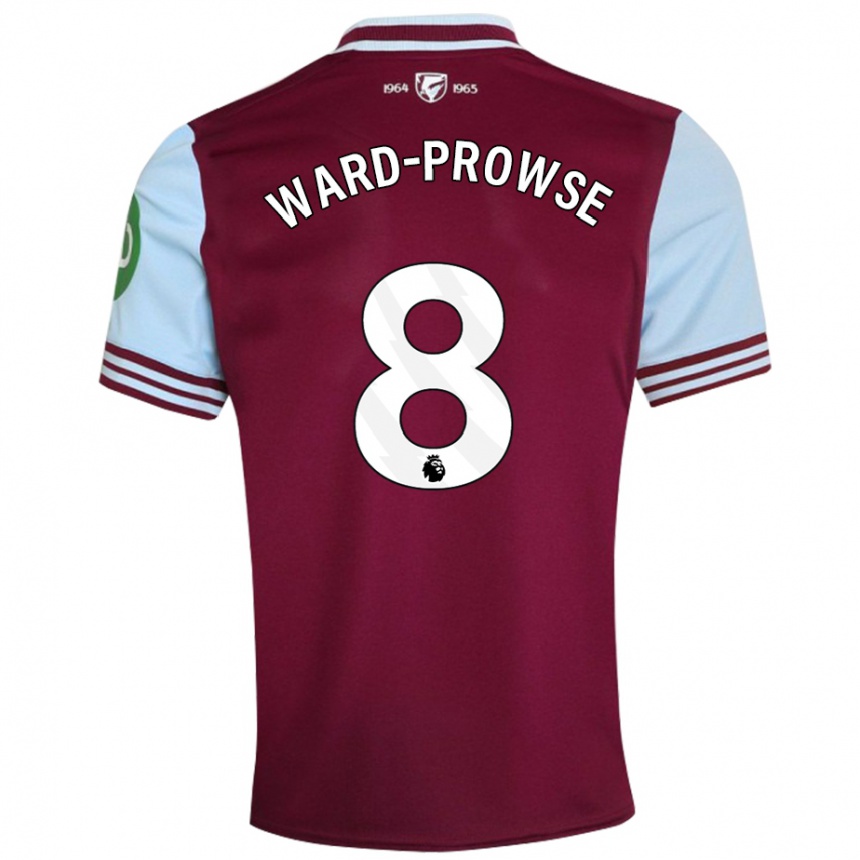 Vaikiškas James Ward-Prowse #8 Tamsiai Raudona Namų Marškinėliai 2024/25 T-Shirt