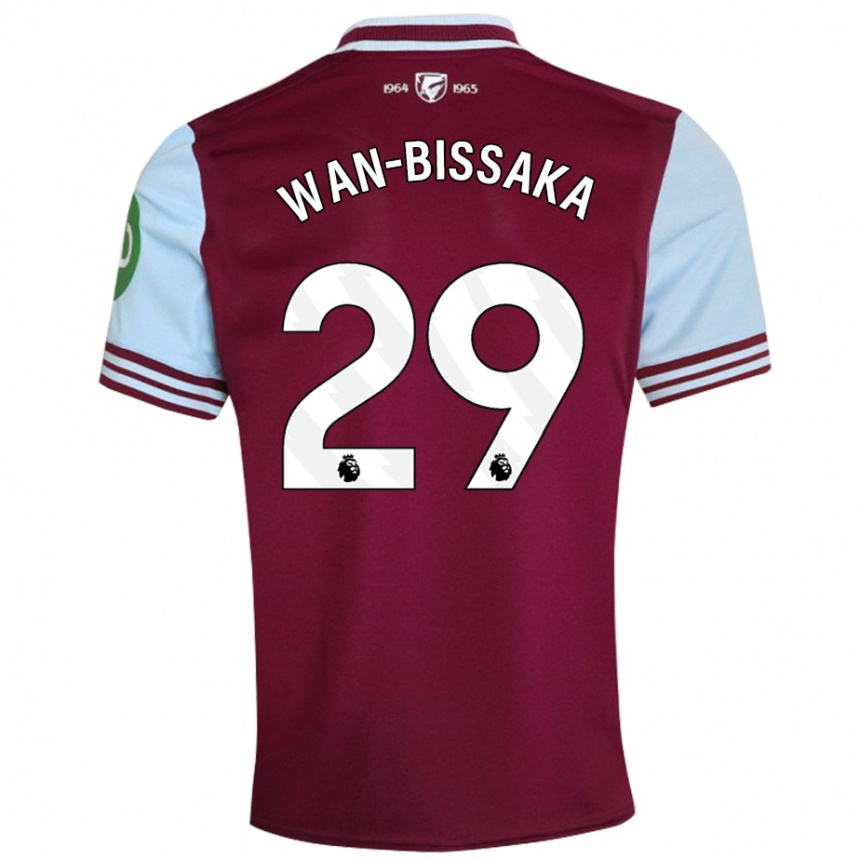 Vaikiškas Aaron Wan-Bissaka #29 Tamsiai Raudona Namų Marškinėliai 2024/25 T-Shirt